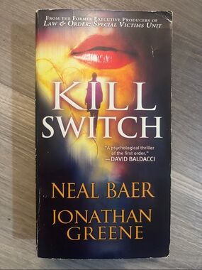 Kill Switch Thriller Paperback - Dark Blue Gradient Back Cover